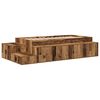 vidaXL Opbergbedframe Oud hout 234 x 103 x 53.5 cm Bewerkt hout