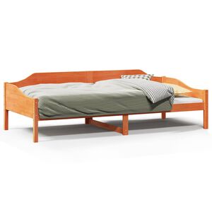 vidaXL Bedframe zonder matras massief grenenhout wasbruin 80x200 cm