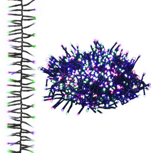 vidaXL Lichtslinger cluster met 1000 LED's pastel meerkleurig PVC