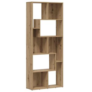 vidaXL Boekenkast Artisan Eiken 67x24x161 cm Bewerkt Hout