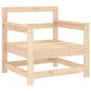 vidaXL Tuinstoelen 2 st met kussens massief grenenhout