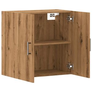 vidaXL Wandkast 60x31x60 cm bewerkt hout artisanaal eikenkleurig