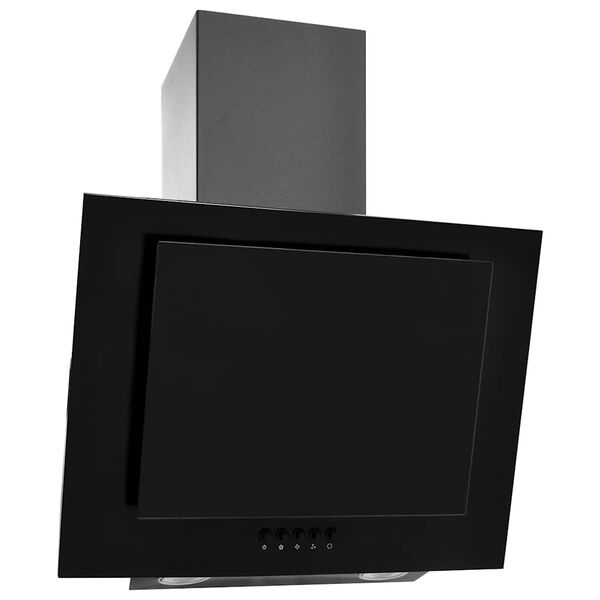 vidaXL Afzuigkap RGB-LED 60 cm roestvrij staal en gehard glas