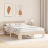 vidaXL Bedframe met hoofdeinde Naturel 140 x 200 cm Massief grenenhout