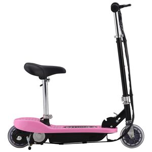 vidaXL Step elektrisch met zitje 120 W roze