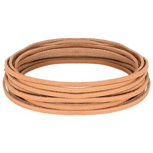 vidaXL Leren riem 1 Licht Bruin 200 x 0,4 cm Leer