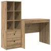 vidaXL Bureau met lade 2 pcs Artisan Eiken