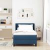 vidaXL Boxspringbed met matras Blauw 190 x 90 cm Polyester
