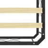 vidaXL Bedframe metaal zwart 90x200 cm