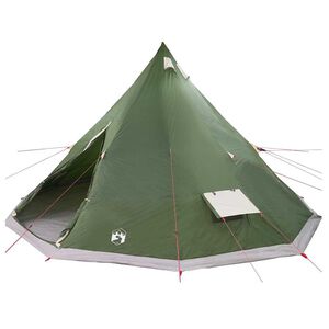 vidaXL Familie Tipi Tent Tipi met dak Groen 560 x 560 x 300 cm