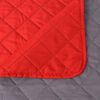 vidaXL Dubbelzijdige quilt bedsprei rood en grijs 220x240 cm