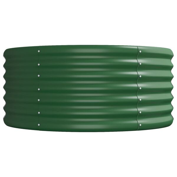 vidaXL Plantenbak 224x80x36 cm gegalvaniseerd staal groen