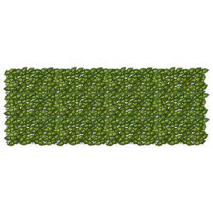 vidaXL Balkonscherm met bladeren Groen en Geel 200 x 75 cm