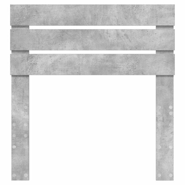 vidaXL Hoofdbord Beton Grijs 90 cm Bewerkt hout