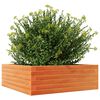 vidaXL Plantenbak 70x70x23 cm massief grenenhout wasbruin