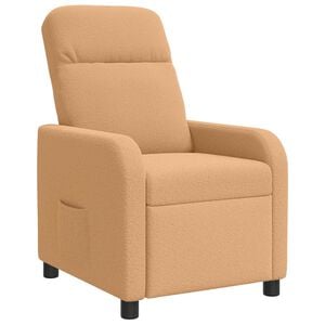 vidaXL Relaxfauteuil Beige Boucl&eacute;
