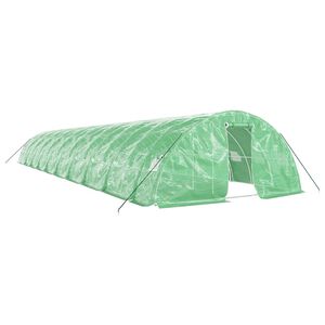 vidaXL Tuinkas met stalen frame 100 m&sup2; 20x5x2,3 m groen
