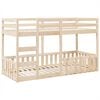 vidaXL Stapelbed massief grenenhout 80x200 cm