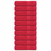 vidaXL Handdoeken 10 st FROGN 50x100 cm 100% katoen rood