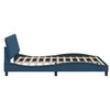 vidaXL Bedframe zonder matras "Hanko" stof blauw 160x200 cm