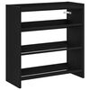 vidaXL Schoenenrek 60x25x62 cm bewerkt hout zwart
