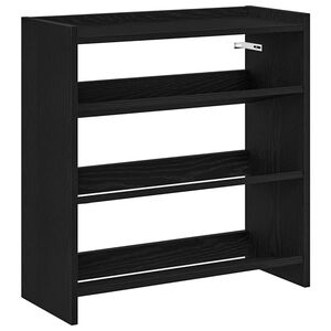 vidaXL Schoenenrek 60x25x62 cm bewerkt hout zwart