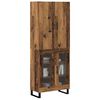 vidaXL Hoge kast 2 pcs Oud Hout 69,5 x 34 x 180 cm