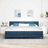 vidaXL Boxspringbed met hoofdeinde Blauw 200 x 200 cm Stof