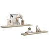 vidaXL Wandschappen zwevend 2 st 120x23,5x3,8 cm MDF eikenkleurig