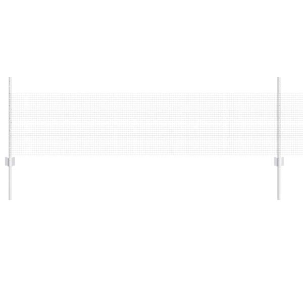 vidaXL Hek met Paal Zilver 0,5 x 100 m Staal