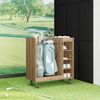 vidaXL Golfkast met wiel Effen Artisan Eiken 90 x 45 x 98 cm