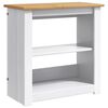 vidaXL Aquarium Stand PANAMA Wit en Bruin 60 x 30 x 60 cm 150 kg
