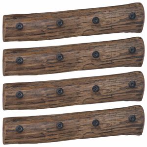 vidaXL Hanger Bruin 50 x 8 x 12 cm Massief Gerecycled Hout