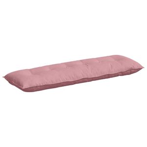 vidaXL Rugkussen Roze 160 x 50 cm Cordstof