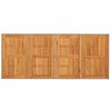 vidaXL Tuintafel met acaciahouten blad 190x80x74 cm poly rattan beige