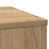 vidaXL Plantenstandaard 33x33x100 cm bewerkt hout artisanaal eiken