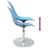 vidaXL Eetkamerstoelen draaibaar 4 st PP blauw