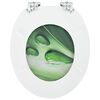 vidaXL Toiletbrillen met soft-close deksel 2 st waterdruppel MDF groen