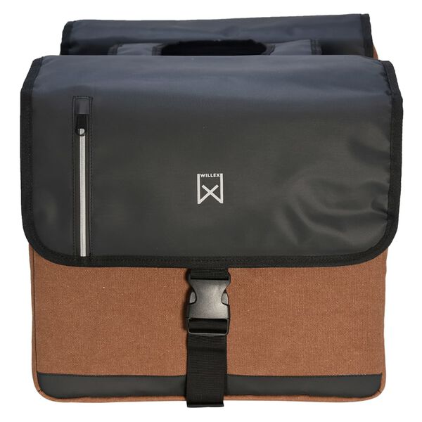 Willex Businesstas dubbel 30 L zwart en bruin
