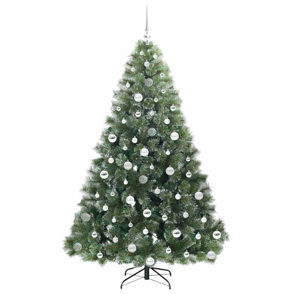 vidaXL Kunstkerstboom met 300 LED met standaard Groen 180 cm PE en PVC