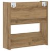vidaXL Schoenenkast Artisan Eiken 60 x 18 x 60 cm Bewerkt hout