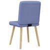 vidaXL Eetkamerstoelen 2 st stof jeansblauw