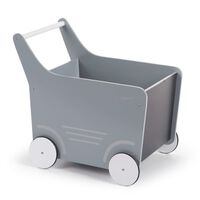 CHILDHOME Poppenwagen hout grijs
