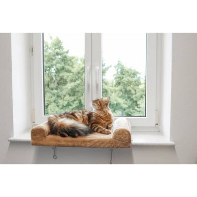 Kerbl Kattenmand voor de vensterbank 36x56 cm beige 82656