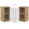 vidaXL Badkamer Kast Wandgemonteerd Artisan Eiken 30 x 31,5 x 61 cm