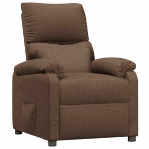vidaXL Fauteuil verstelbaar stof bruin