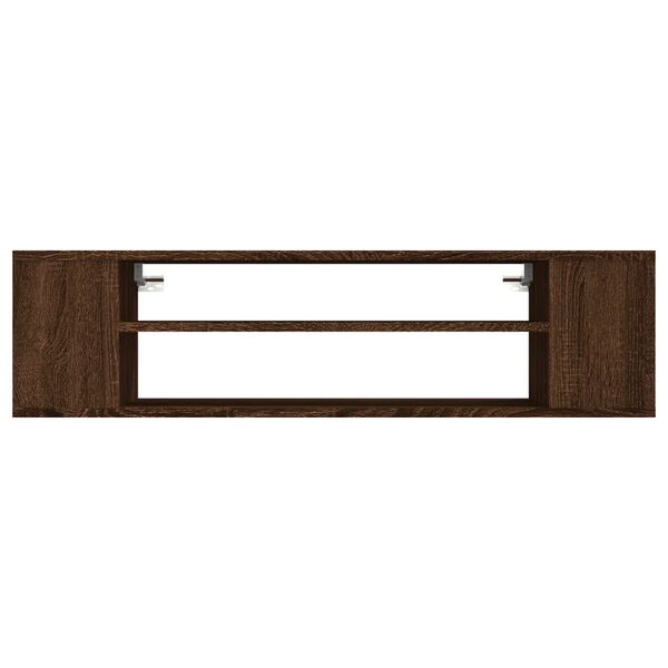 vidaXL Tv-hangmeubel 100x30x26,5 cm bewerkt hout bruin eikenkleur