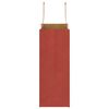vidaXL Papieren zakken 50 st met hengsels 21x11x28 cm rood
