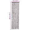 vidaXL Vliegengordijn 56x200 cm chenille bruin en beige