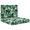 vidaXL Buiten bankkussen Polyester Bladpatroon 60 x 60 cm Bladpatroon